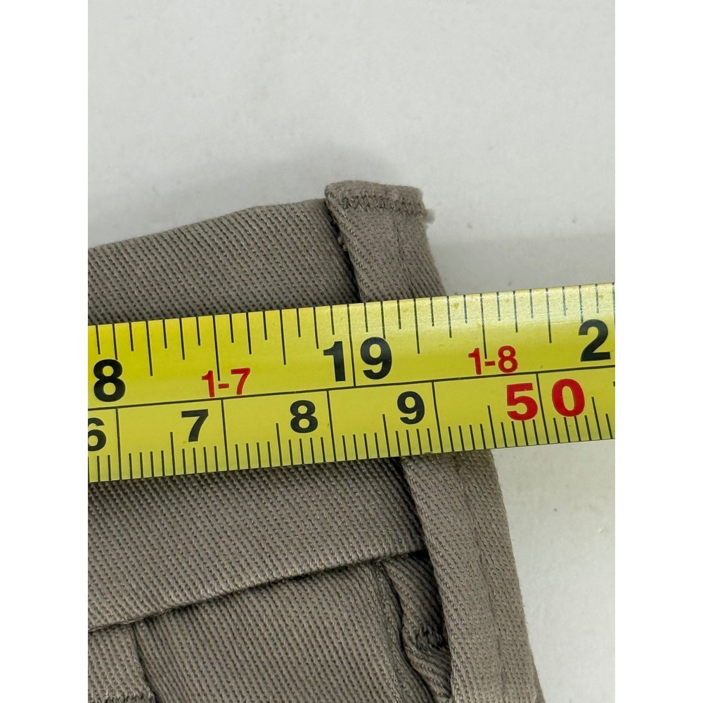 Haggar Mens Iron Free Khaki Dress Pants Tan Flat Front Stretch Sz 38x29 - Picture 8 of 12